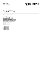 DURAVIT DuraStyle 2804300000 Notice De Montage