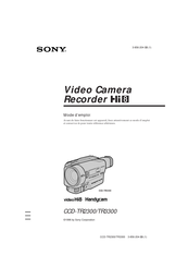 Sony Handycam CCD-TR3300 Mode D'emploi