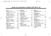 Cadillac ELR 2014 Guide Du Propriétaire