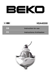 Beko HSA40500 Instructions D'utilisation