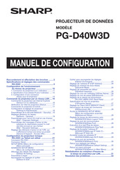 Sharp PG-D40W3D Manuel De Configuration