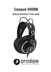 Prodipe Casque 5000B Manuel Utilisateur