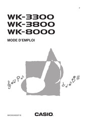 Casio WK-8000 Mode D'emploi