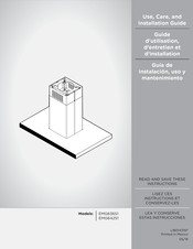 Elica EMG636S1 Guide D'utilisation, D'entretien Et D'installation