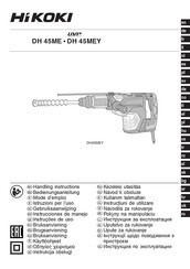 HIKOKI DH 45MEY Mode D'emploi