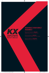 Kicker KXA1200.2 Manuel D'utilisation