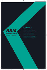 Kicker KXMA900.5 Manuel D'utilisation