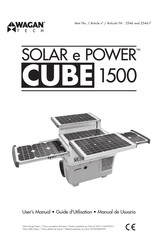 Wagan Tech SOLAR e POWER CUBE 1500 Guide D'utilisation