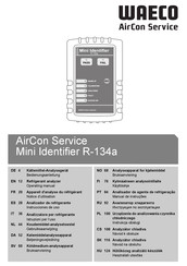 Waeco AirCon Service Mini Identifier R-134a Notice D'utilisation