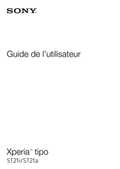 Sony Xperia tipo Guide De L'utilisateur