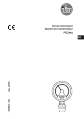 IFM PG28 Série Notice D'utilisation
