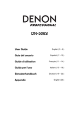 Denon Professional DN-506S Guide D'utilisation