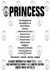 Princess 232155 Mode D'emploi