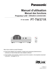 Panasonic PT-TW371R Manuel D'utilisation