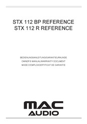MAC Audio STX 112 BP REFERENCE Mode D'emploi