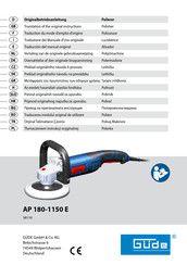 Güde AP 180-1150 E Traduction Du Mode D'emploi D'origine