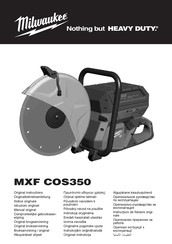 Milwaukee MXF COS350 Notice Originale