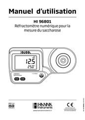 Hanna Instruments HI 96801 Manuel D'utilisation