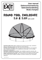 EXIT Toys ROUND POOL ENCLOSURE 3.6M Mode D'emploi