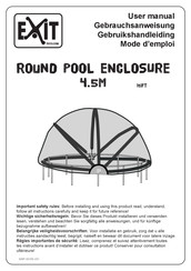 EXIT Toys Round Pool Enclosure 4.5m Mode D'emploi