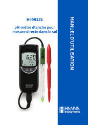 Hanna Instruments HI 99121 Manuel D'utilisation