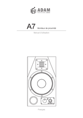 Adam A7 Manuel D'utilisation