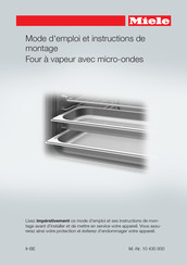 Miele DGM 6301 Mode D'emploi Et Instructions De Montage