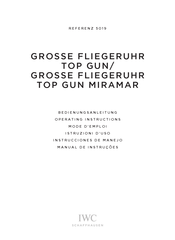 IWC Schaffhausen grosse fliegeruhr top gun Miramar Mode D'emploi