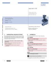 Burkert 6211 EV Manuel D'utilisation