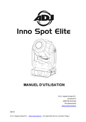 ADJ Inno Spot Elite Manuel D'utilisation