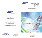 Samsung SGH-T400 Mode D'emploi