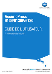 Konica Minolta AccurioPress 6136P Guide De L'utilisateur