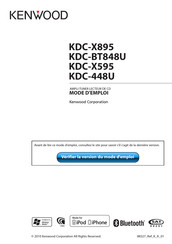 Kenwood KDC-X595 Mode D'emploi