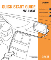 Sony NV-U83T Guide De Démarrage Rapide