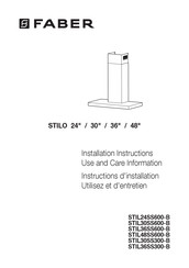 Faber STIL36SS600-B Instructions D'installation