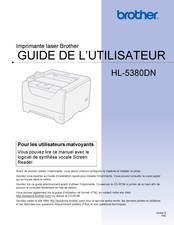 Brother HL-5380DN Guide De L'utilisateur