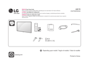 LG 43UT640S0UA Guide De Configuration Rapide
