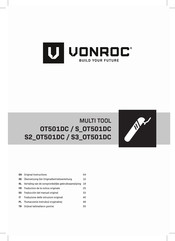VONROC S3 OT501DC Traduction De La Notice Originale