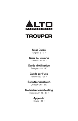 Alto Professional Trouper Guide D'utilisation