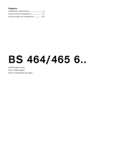 Gaggenau BS 465 6 Série Instructions D'installation