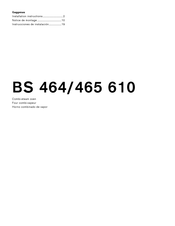 Gaggenau BS 464 610 Notice De Montage