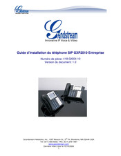 Grandstream GXP2010 Guide D'installation