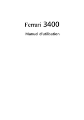 Acer Ferrari 3400 Série Manuel D'utilisation