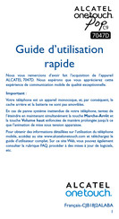 Alcatel Onetouch 7047D Guide D'utilisation Rapide
