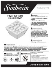 Sunbeam 9718 Guide D'utilisation