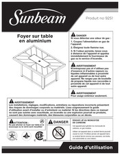 Sunbeam 9251 Guide D'utilisation