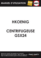 Hkoenig GSX24 Manuel D'instructions