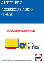 Audio Pro C5 GRISE Manuel D'utilisation