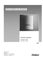 Vaillant VCW 436 5-7 (N-BE) Notice D'installation Et De Maintenance