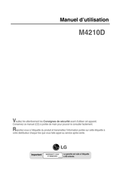 LG M4210D-B21.AUS Manuel D'utilisation